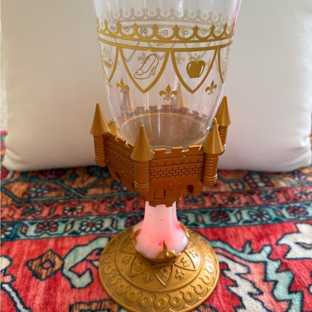 Disney Beauty and the Beast Light Up Goblet Gold. - Picture 2 of 5